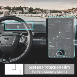 Screen Protection Film for Ford Mustang Mach-E Tempered Glass Protector Anti-scratch