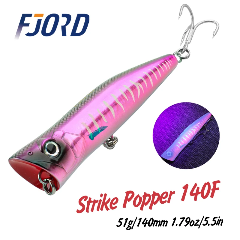 פיתוי דיג FJORD 140mm עם אפקט UV