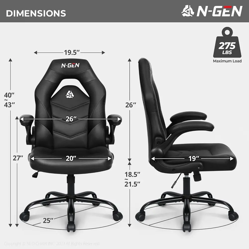 כיסא גיימינג ארגונומי N-GEN