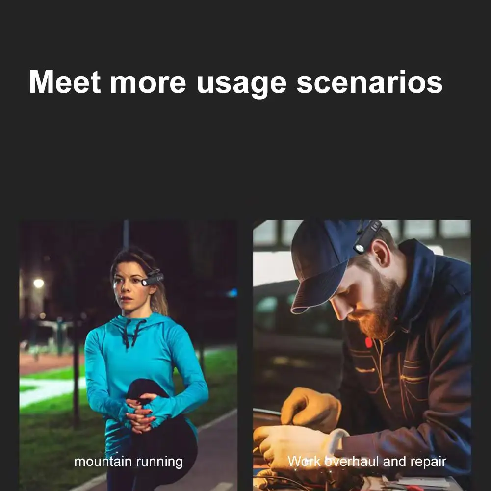 פנס ראש LED עמיד במים לדיג וקמפינג