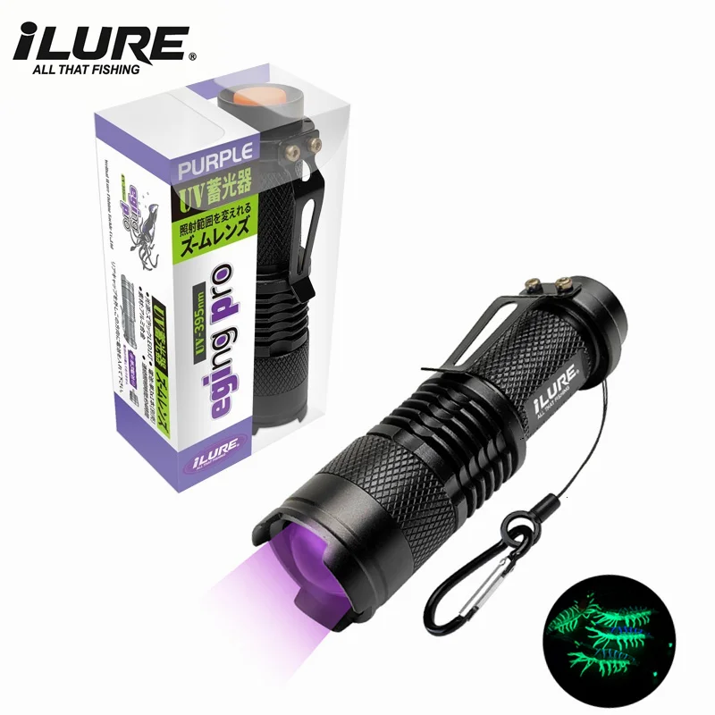 פנס UV מיני 395nm לדיג