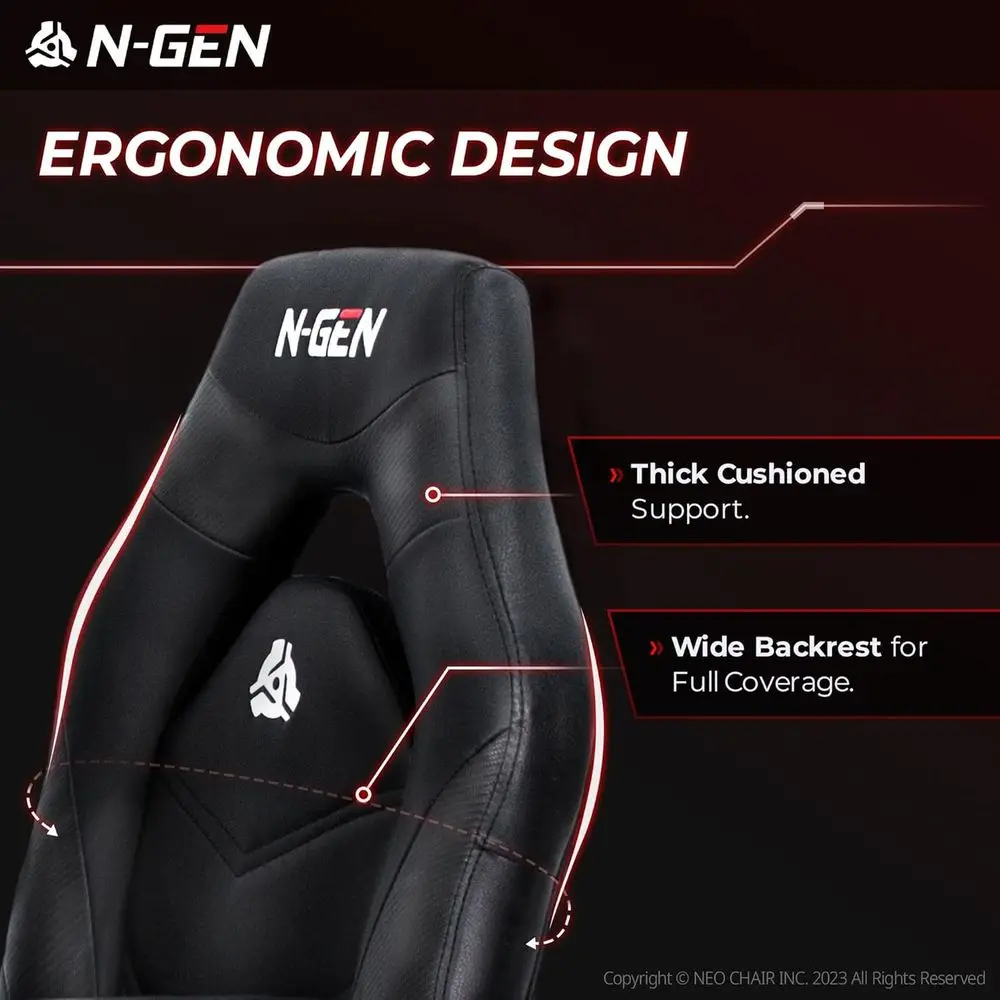 כיסא גיימינג ארגונומי N-GEN