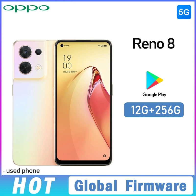 סמארטפון OPPO Reno 8 5G בצבע שחור