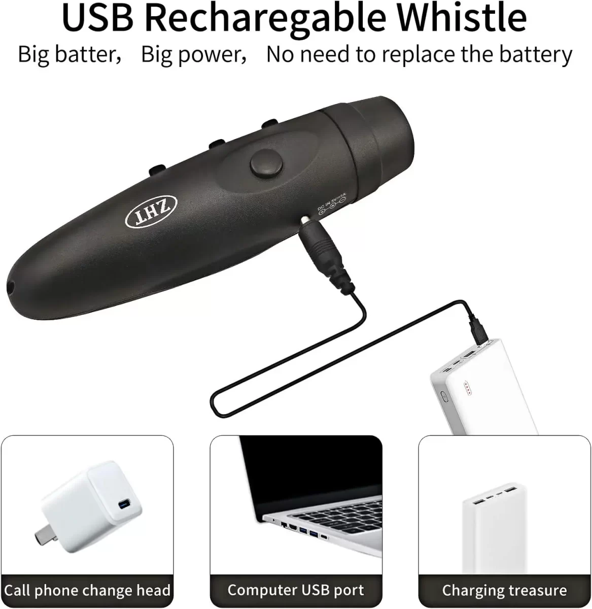 שריקות אלקטרוניות עם טעינה ב-USB