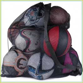 תיק ספורט גדול לרשת עם שרוך – 30×40 אינצ’ שחור