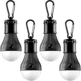 מנורת טנט LED ניידת עם וו – 4 צבעים