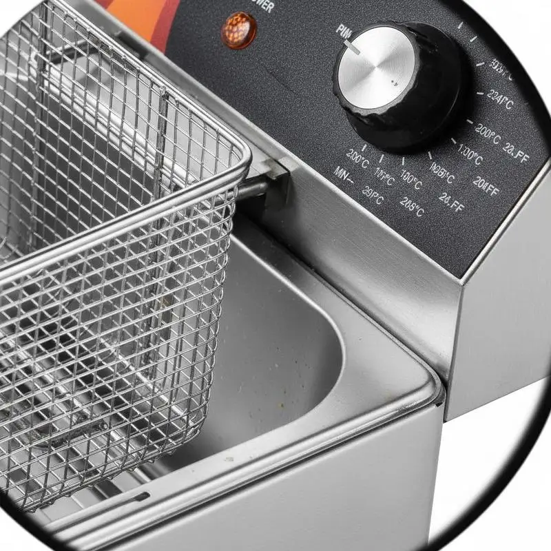 מכונת טיגון שולחנית 12QT עם סל טיגון