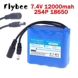 סוללת ליתיום 18650 7.4V 12000mAh עבור סירות דייג